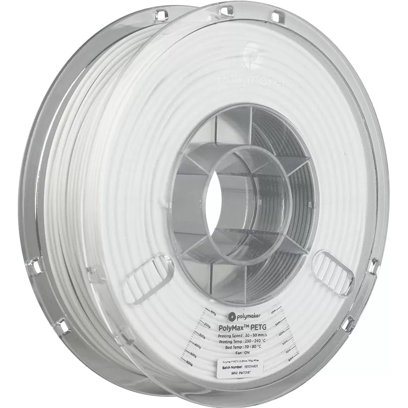 PolyMax PETG Blanc - 2.85mm - 750 g PolyMax PETG Blanc - 2.85mm - 750 g