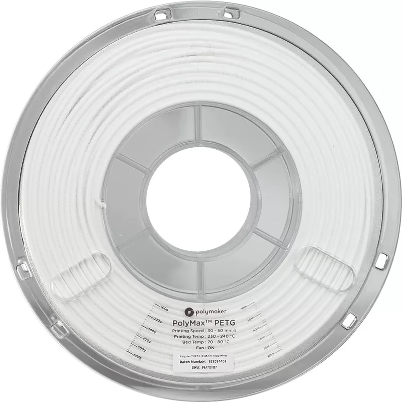 PolyMax PETG Blanc - 2.85mm - 750 g (2) PolyMax PETG Blanc - 2.85mm - 750 g (2)