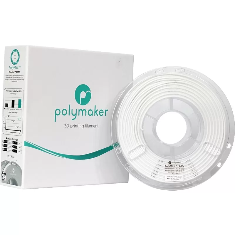PolyMax PETG Blanc - 2.85mm - 750 g (4) PolyMax PETG Blanc - 2.85mm - 750 g (4)