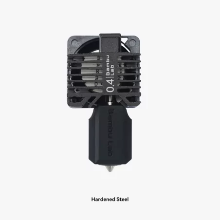 Hotend complet en acier trempé 0.4mm pour Bambu Lab X1C