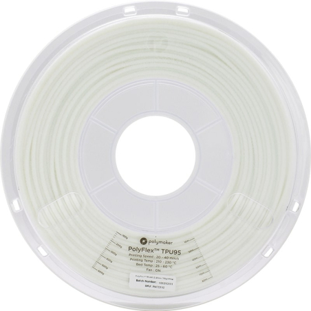 PolyFlex TPU95 Blanc - 2.85mm - 750 g (2) PolyFlex TPU95 Blanc - 2.85mm - 750 g (2)