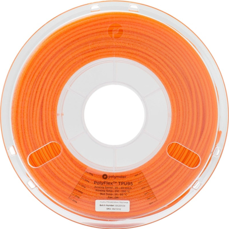 PolyFlex TPU95 Orange - 2.85mm - 750 g (2) PolyFlex TPU95 Orange - 2.85mm - 750 g (2)