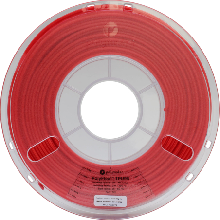 PolyFlex TPU95 Rouge - 2.85mm - 750 g (2) PolyFlex TPU95 Rouge - 2.85mm - 750 g (2)