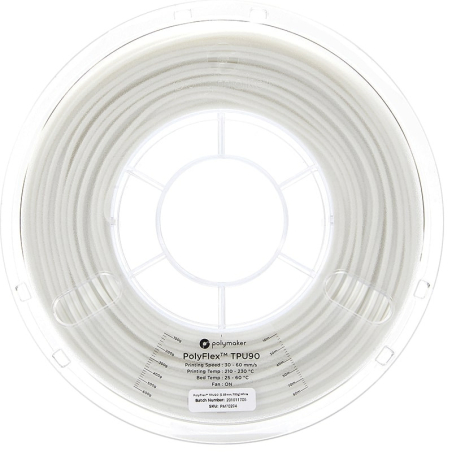 Polyflex TPU90 Blanc - 2.85mm - 750 g (2) Polyflex TPU90 Blanc - 2.85mm - 750 g (2)