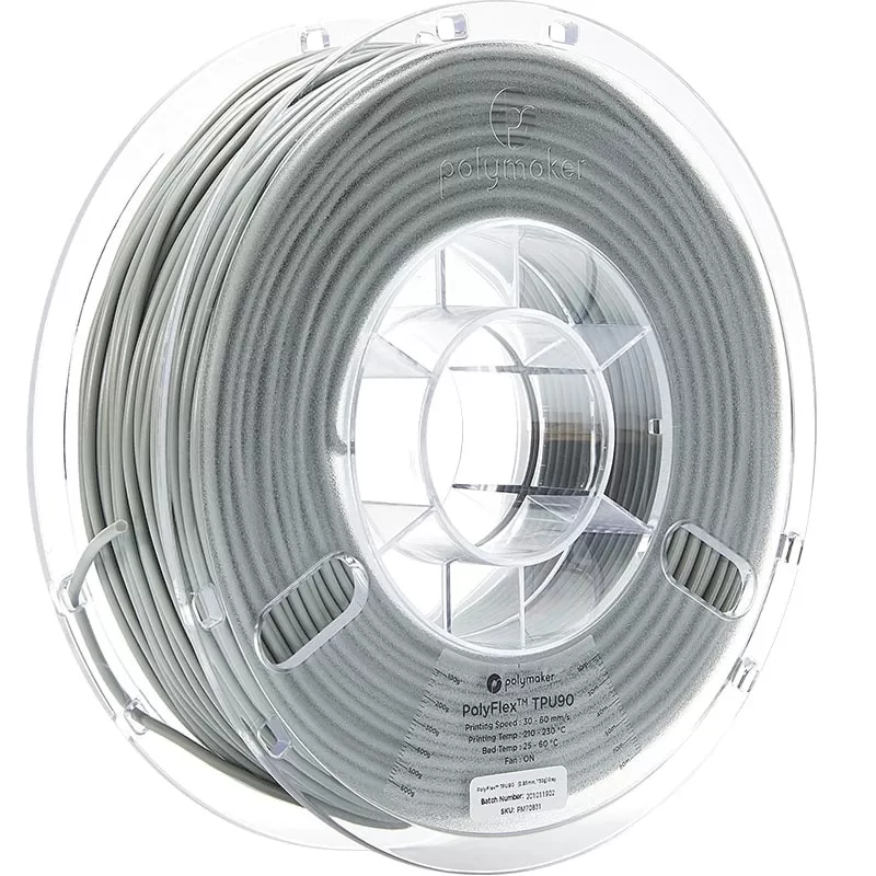 Polyflex TPU90 Gris - 2.85mm - 750 g Polyflex TPU90 Gris - 2.85mm - 750 g