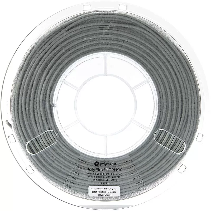 Polyflex TPU90 Gris - 2.85mm - 750 g (2) Polyflex TPU90 Gris - 2.85mm - 750 g (2)