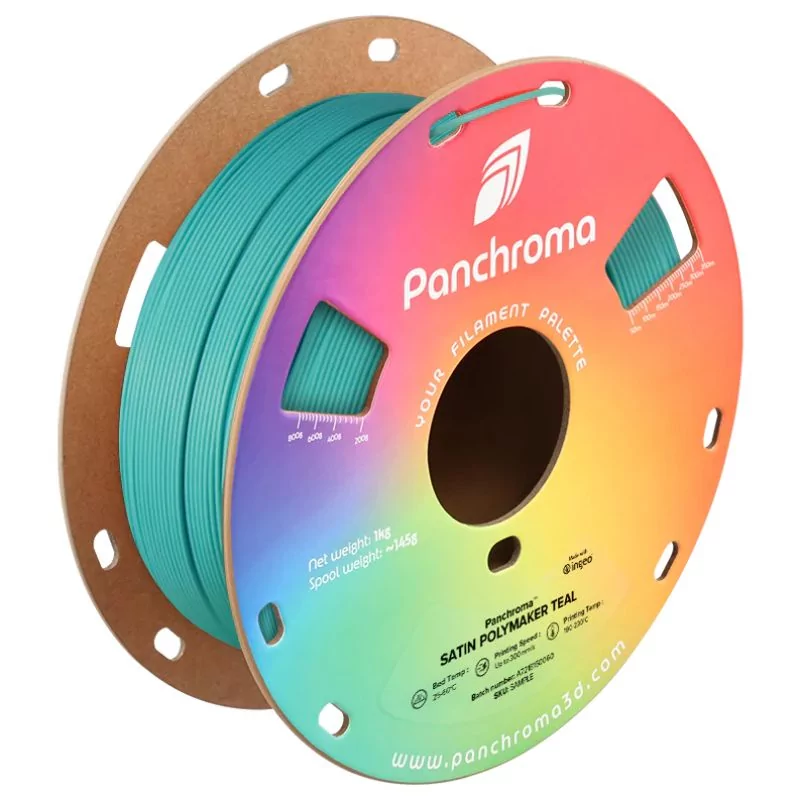 Panchroma™ PLA Satin Polymaker Teal - 1.75mm - 1kg Panchroma™ PLA Satin Polymaker Teal - 1.75mm - 1kg