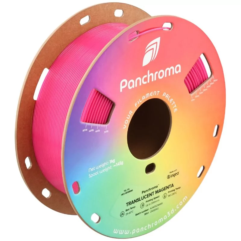 Panchroma™ PLA Translucent Magenta - 1.75mm - 1kg Panchroma™ PLA Translucent Magenta - 1.75mm - 1kg