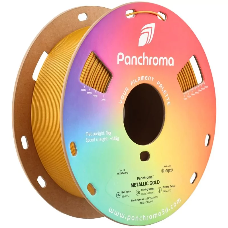 Panchroma™ PLA Metallic Gold - 1.75mm - 1kg Panchroma™ PLA Metallic Gold - 1.75mm - 1kg