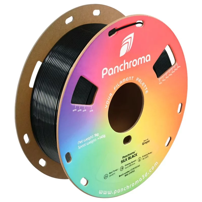 Panchroma™ PLA Silk Black - 1.75mm - 1kg Panchroma™ PLA Silk Black - 1.75mm - 1kg