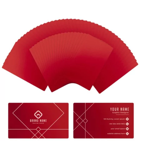xTool Carte de visite en métal Rouge x60