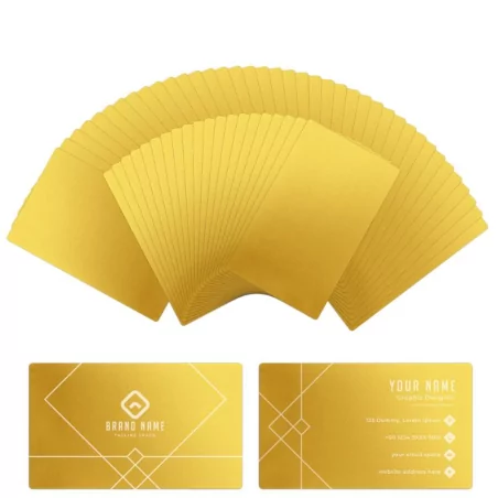 xTool Carte de visite en métal Or x60