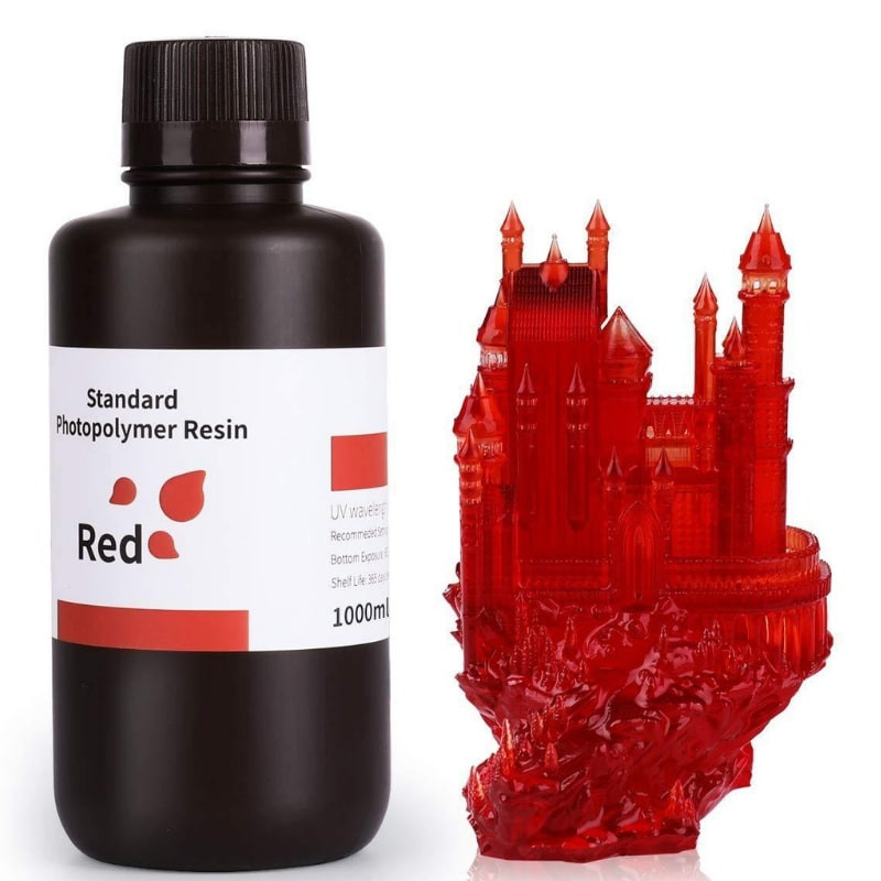 Résine standard Rouge Elegoo - 1000 ml