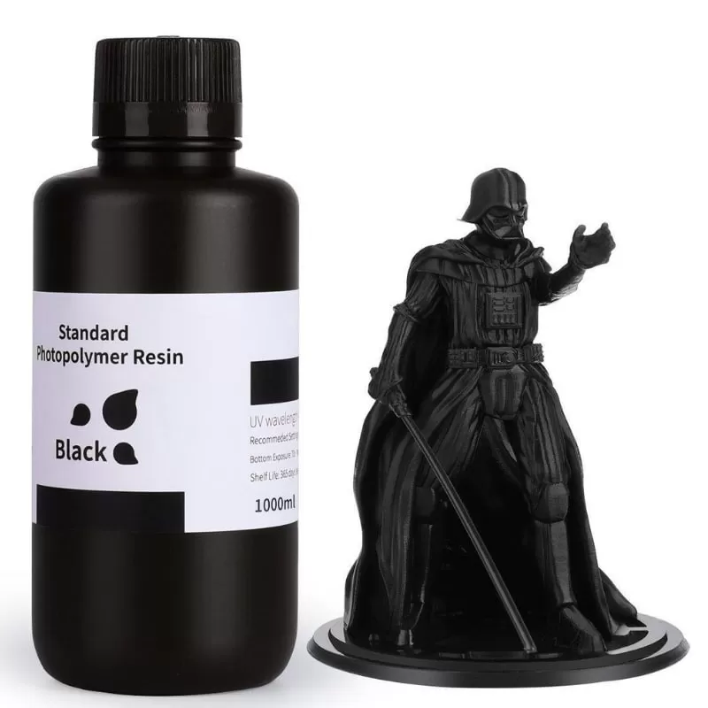 Résine standard Noire Elegoo - 1000 ml Résine standard Noire Elegoo - 1000 ml