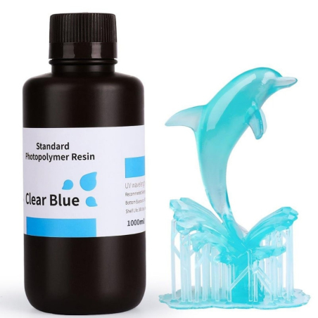 Résine standard Bleu Translucide Elegoo - 1000 ml