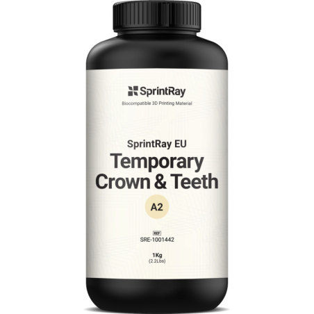 Résine SprintRay EU Temporary Crown & Teeth A2 - 1kg