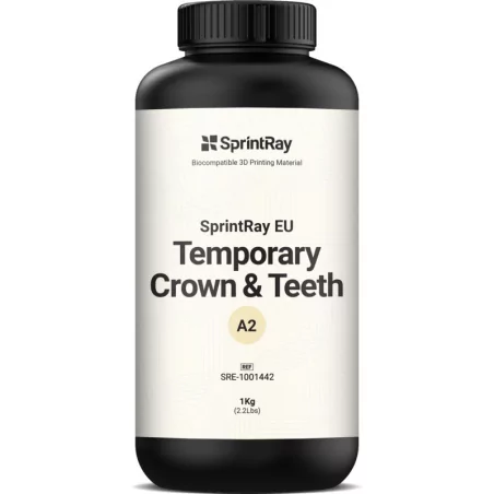 Résine SprintRay EU Temporary Crown & Teeth A2 - 1kg