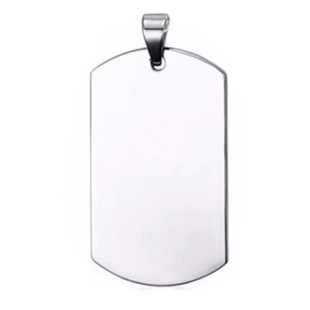 Pendentif acier inoxydable Argent