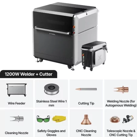 xTool MetalFab 1200W Soudage laser et découpe CNC