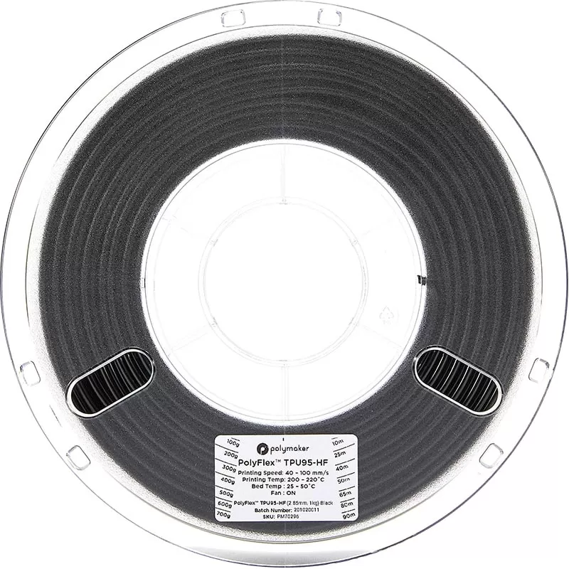 PolyFlex TPU95-HF Noir - 2.85mm - 750 g (2) PolyFlex TPU95-HF Noir - 2.85mm - 750 g (2)