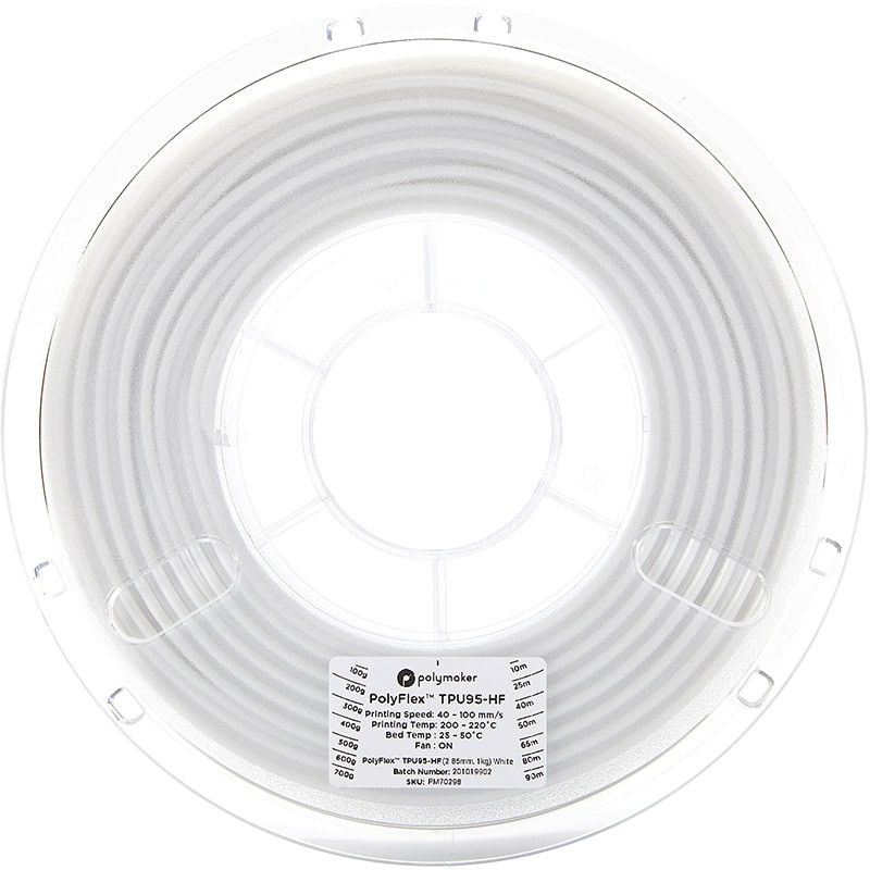 PolyFlex TPU95-HF Blanc - 2.85mm - 750 g (2)