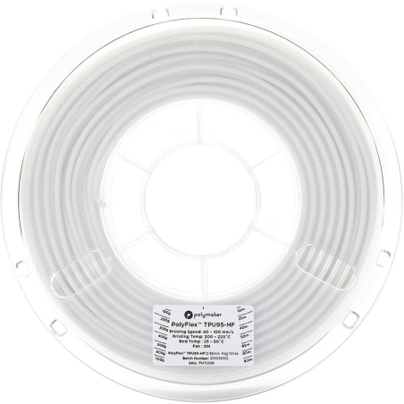 PolyFlex TPU95-HF Blanc - 2.85mm - 750 g (2) PolyFlex TPU95-HF Blanc - 2.85mm - 750 g (2)