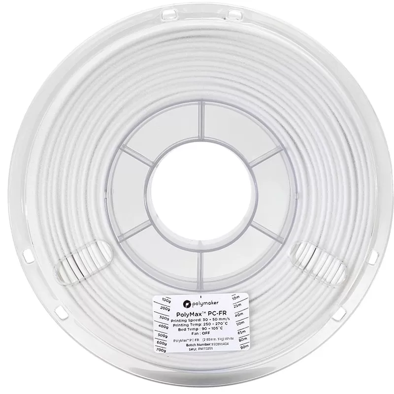 PolyMax PC-FR Blanc 2.85mm - 1 kg (2) PolyMax PC-FR Blanc 2.85mm - 1 kg (2)