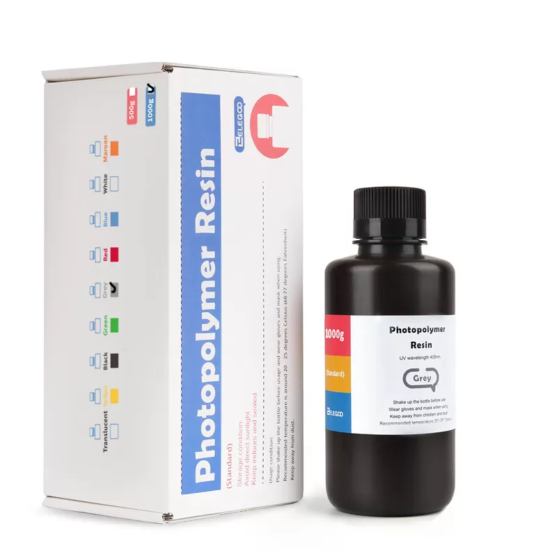 Résine ABS-like Grise Elegoo - 1000 ml (4) Résine ABS-like Grise Elegoo - 1000 ml (4)