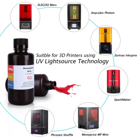 Résine ABS-like Rouge Elegoo - 1000 ml (3) Résine ABS-like Rouge Elegoo - 1000 ml (3)