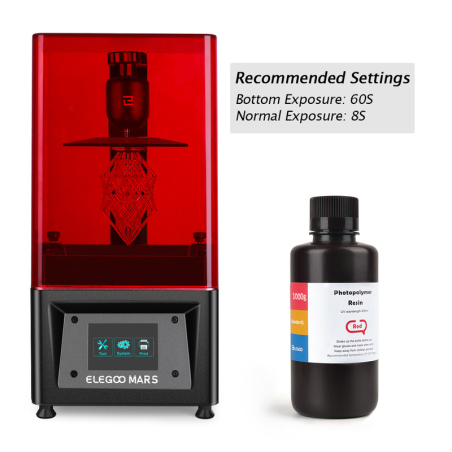 Résine ABS-like Rouge Elegoo - 1000 ml (2) Résine ABS-like Rouge Elegoo - 1000 ml (2)