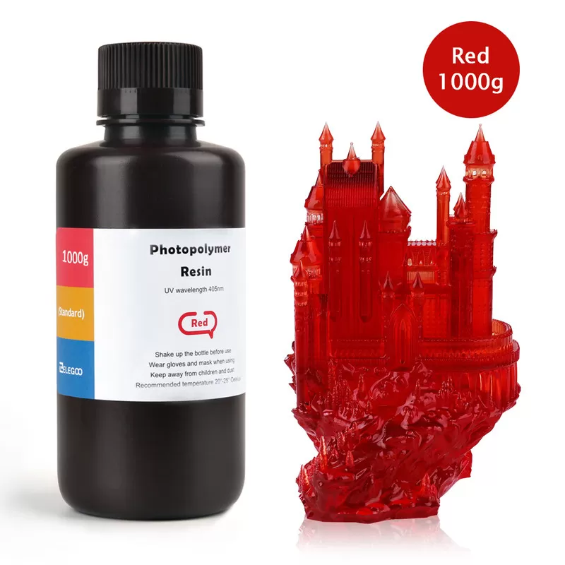 Résine ABS-like Rouge Elegoo - 1000 ml Résine ABS-like Rouge Elegoo - 1000 ml