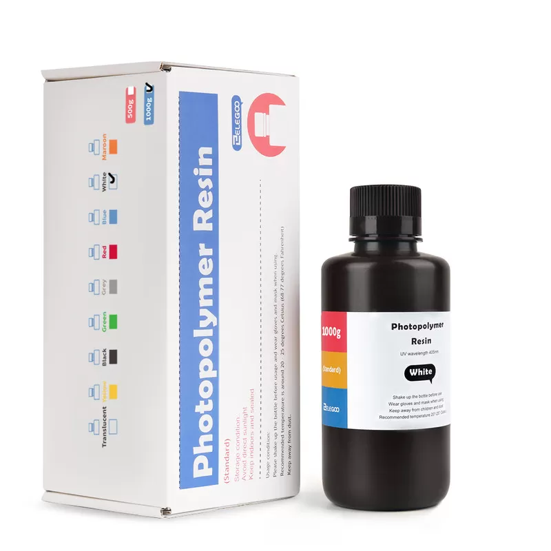 Résine ABS-like Blanche Elegoo - 1000 ml (4) Résine ABS-like Blanche Elegoo - 1000 ml (4)