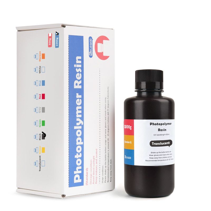 Résine ABS-like Translucide Elegoo - 1000 ml - Polyfab3D