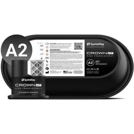 Capsules (x3) Crown HT A2, SprintRay Midas