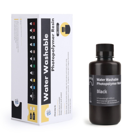 Résine Lavable à l'eau Noire Elegoo - 1000 ml (5) Résine Lavable à l'eau Noire Elegoo - 1000 ml (5)