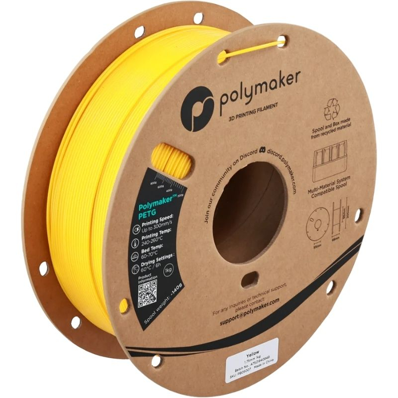 Polymaker PETG Jaune - 1,75mm - 1kg