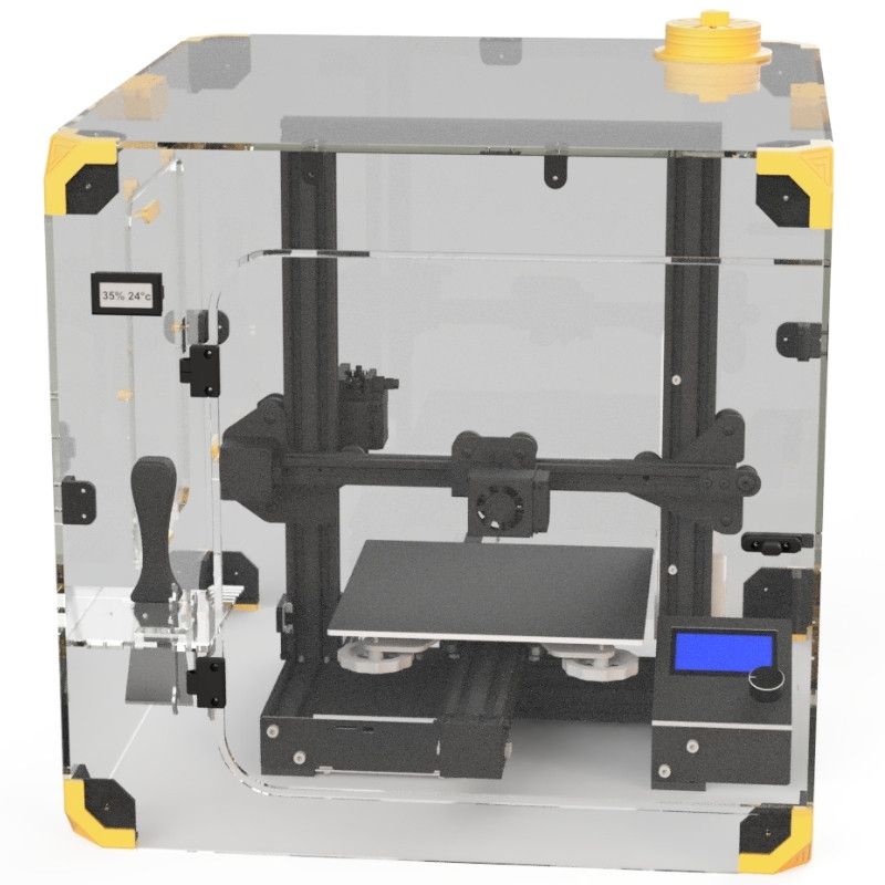 Caisson Creality Ender 3 antibruit et filtrant - Polyfab3D