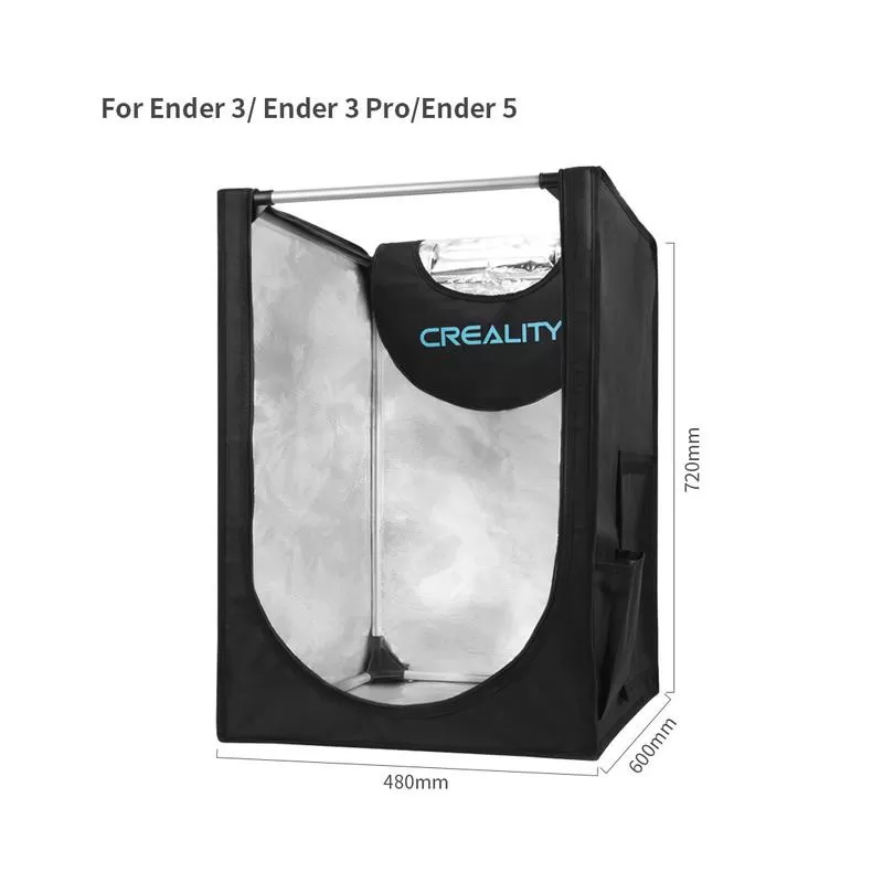 Enceinte en tissu (intérieur aluminium) Creality 480 x 600 x 720 mm (3) Enceinte en tissu (intérieur aluminium) Creality 480 x 600 x 720 mm (3)