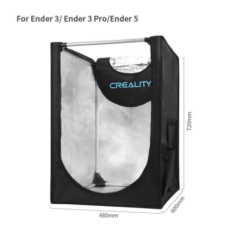 Enceinte en tissu (intérieur aluminium) Creality 480 x 600 x 720 mm (3)