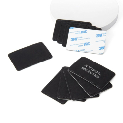 Écusson rectangulaire en simili cuir (noir à argent) x10 xTool