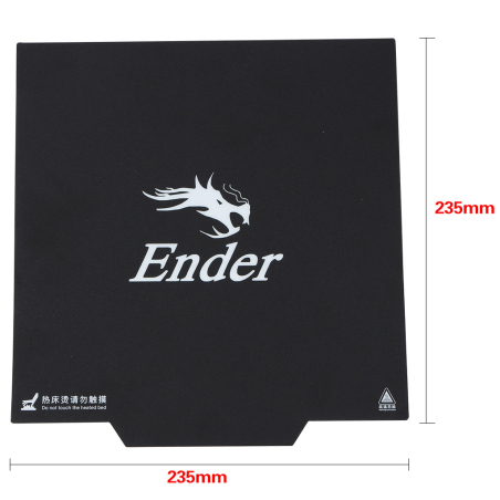 Dimensions plateau flexible magnétique - Creality Ender 3 - 235x235 mm Dimensions plateau flexible magnétique - Creality Ender 3 - 235x235 mm