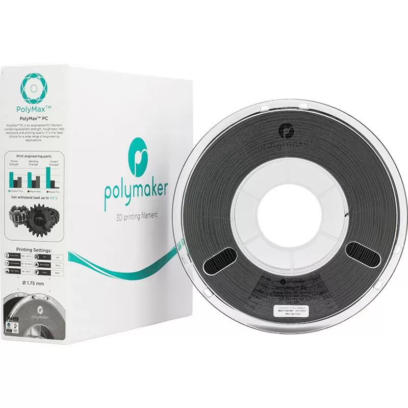 PolyMax PC Noir - 1.75mm - 750 g PolyMax PC Noir - 1.75mm - 750 g