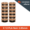 Pack PLA Noir X 12 bobines Forshape - 2.85mm - 750g Pack PLA Noir X 12 bobines Forshape - 2.85mm - 750g