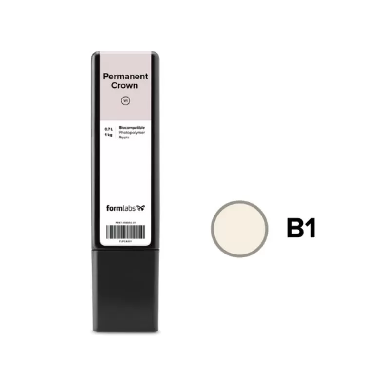 Résine Formlabs Permanent Crown B1 1kg (0.7L) Résine Formlabs Permanent Crown B1 1kg (0.7L)