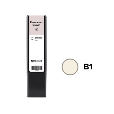 Résine Formlabs Permanent Crown B1 1kg (0.7L) Résine Formlabs Permanent Crown B1 1kg (0.7L)
