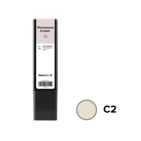 Résine Formlabs Permanent Crown C2 1kg (0.7L) Résine Formlabs Permanent Crown C2 1kg (0.7L)