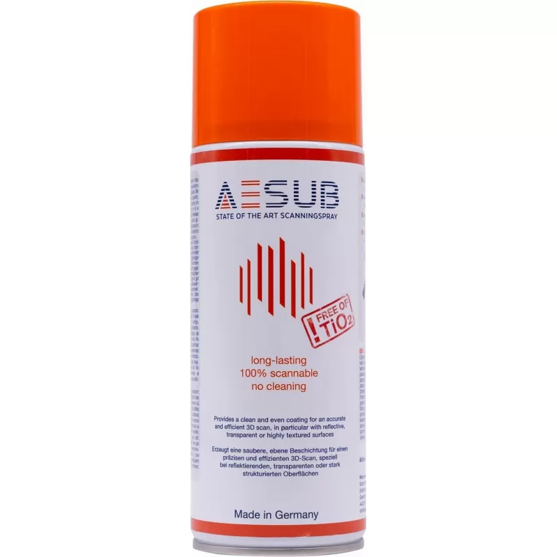 AESUB Orange - Spray temporaire 12 heures pour scanner 3D AESUB Orange - Spray temporaire 12 heures pour scanner 3D