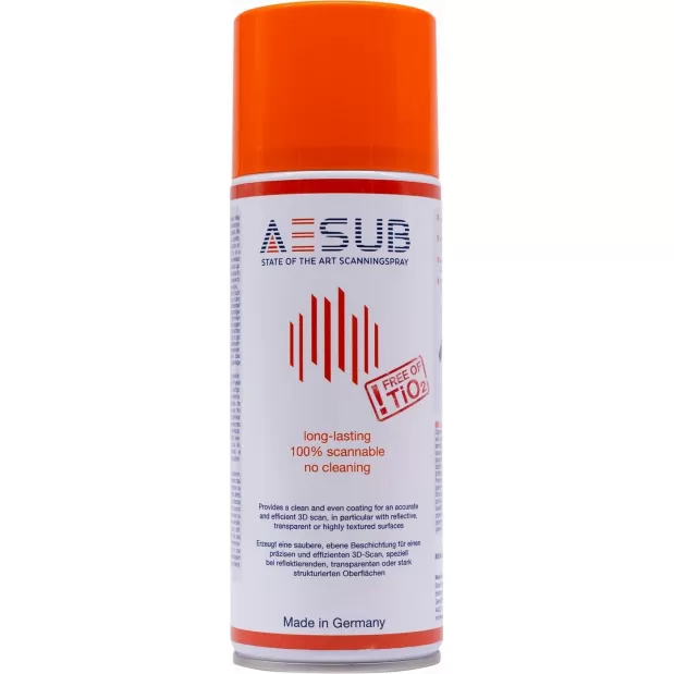 AESUB Orange - Spray temporaire 12 heures pour scanner 3D