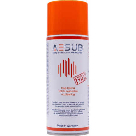 AESUB Orange - Spray temporaire 12 heures pour scanner 3D