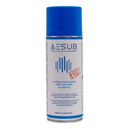 AESUB Blue - Spray temporaire 4 heures pour scanner 3D